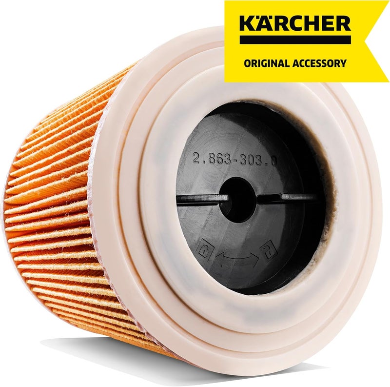 Kärcher Karcher - Cartridge Filter For Wet & Dry Cleaners and Spray Extraction Cleaner, Compatible for all WD Series (WD2 / WD3) and SE 4001 Wear resistant upgraded material - Image 5