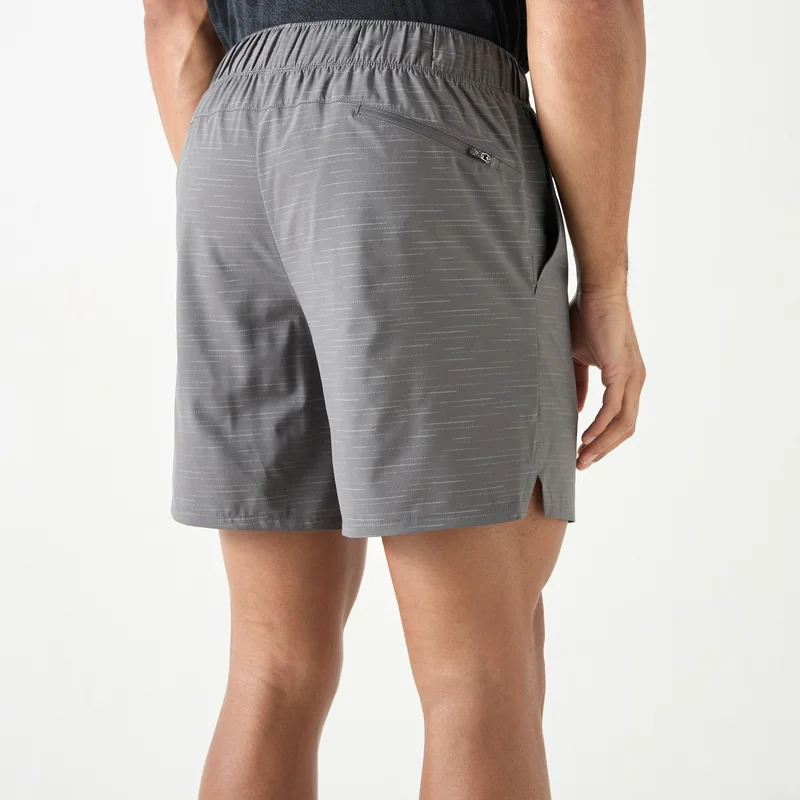 ادوت من سبلاش Textured Shorts with Elasticated Waistband and Pockets