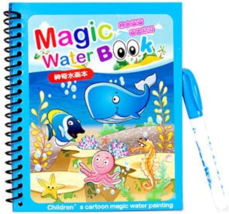 Generic Magic Paint with Water for Boys and Girls (Sea Creatures - Whale)