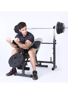 KUYING KUYING Weight Bench Multi Staion Bench Press Barbell Home Gym Multi Workout FID Chair Flat Incline Decline Toning Exercise Equipment  - Image 3
