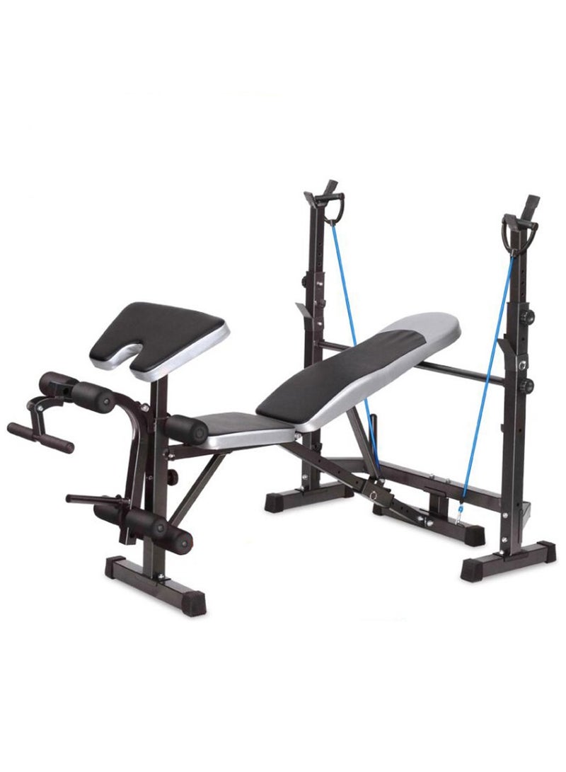 Weight Bench Multi Station Bench Press Barbell Home Gym Multi Workout FID Chair Flat Incline Decline Toning Exercise Equipment - Image 2