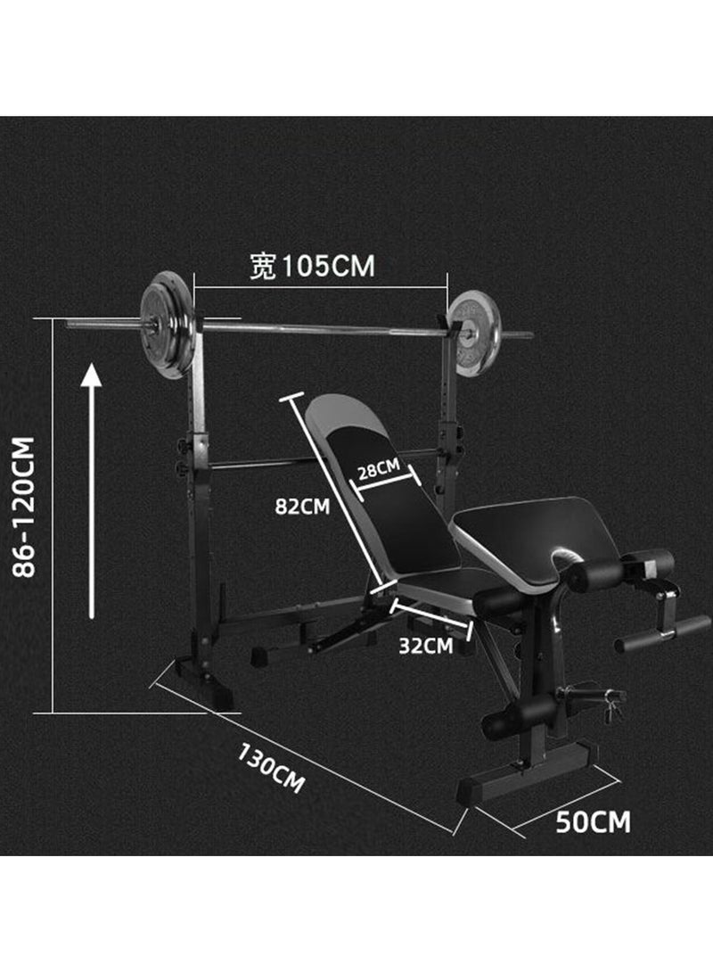 Weight Bench Multi Station Bench Press Barbell Home Gym Multi Workout FID Chair Flat Incline Decline Toning Exercise Equipment - Image 5