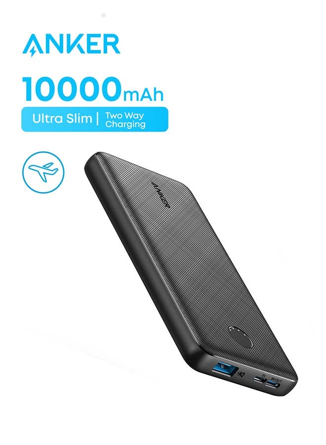 Anker Power Bank(PowerCore 10K),Compact Travel-Ready 10,000mAh Battery Pack with PowerIQ Charging Technology,5V/3A High-Speed Charging for iPhone,iPad,and More (USB-C Input Only（）, 1 Pack) - Image 1