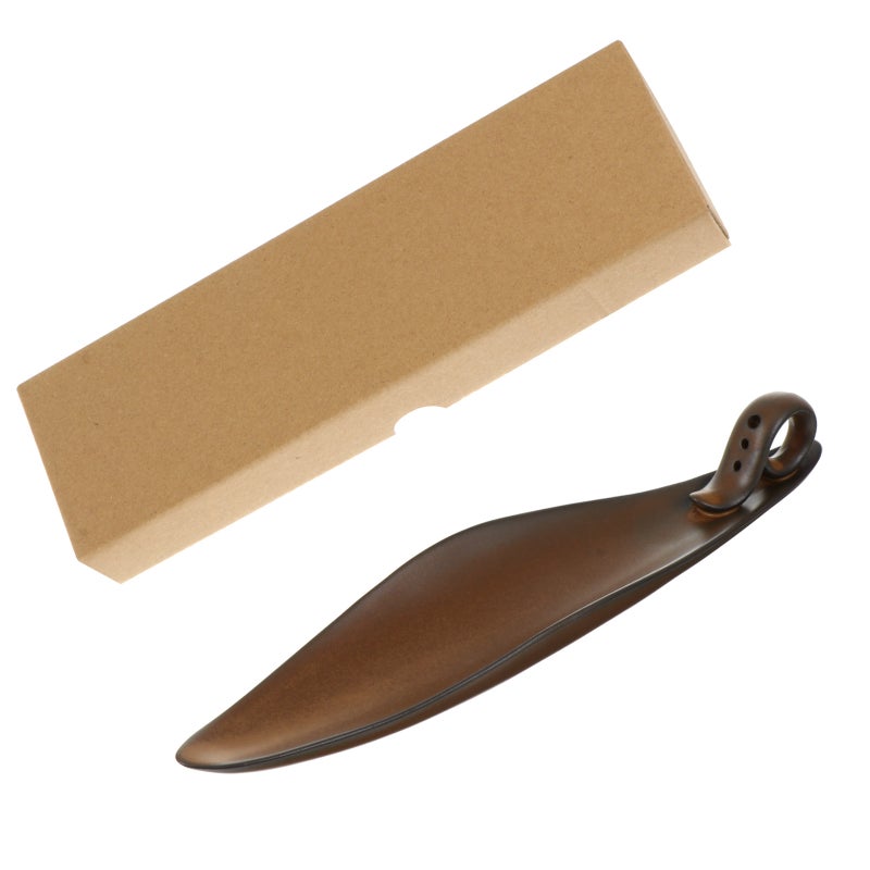 1pc Incense Stick Holder Leaf Shape Ceramic Incense Burner Desktop Ornament - Image 1