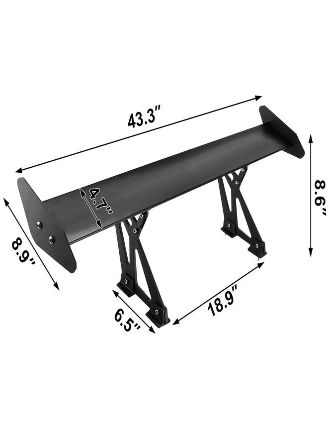 VEVOR Mophorn Single Deck GT Wing Car Spoiler Adjustable Universal 43.3inch Lightweight Aluminum Car Rear Spoiler Wing,Racing Spoiler BGW/JDM Drift - Image 2
