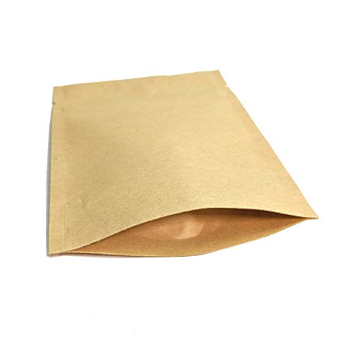 AwePackage 2 oz Stand up Zipper Pouch Bag - FDA and USDA compliant Heavy Barrier 4X6X2 Inch (200, Natural Kraft) - Image 3
