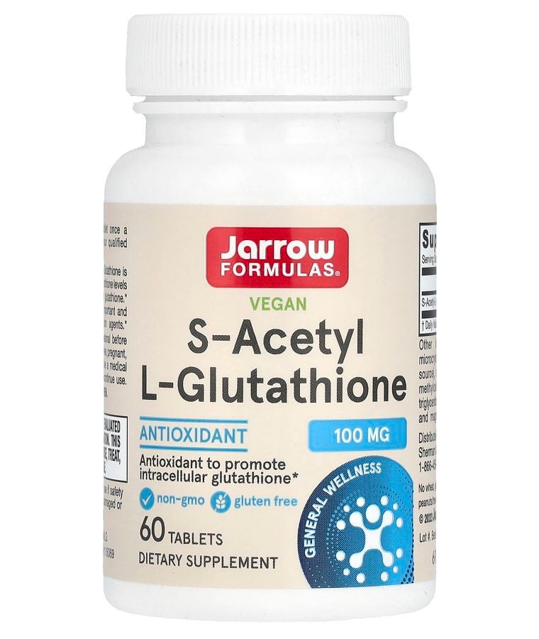 jarrow formulas Vegan S-Acetyl L-Glutathione 100 mg 60 Tablets