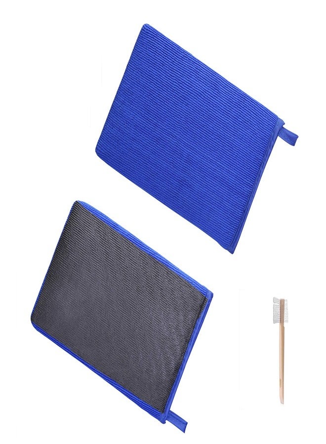 JIANFA Clay Bar Mitt, AutoScrub Fine Grade Wash Mitt Automotive Detailing Towel Wash Mitt Clay Bar Alternative, 1 Piece Blue - Image 1