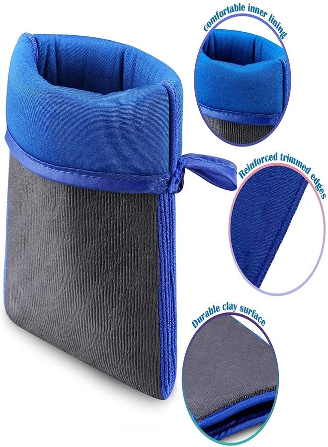 JIANFA Clay Bar Mitt, AutoScrub Fine Grade Wash Mitt Automotive Detailing Towel Wash Mitt Clay Bar Alternative, 1 Piece Blue - Image 3