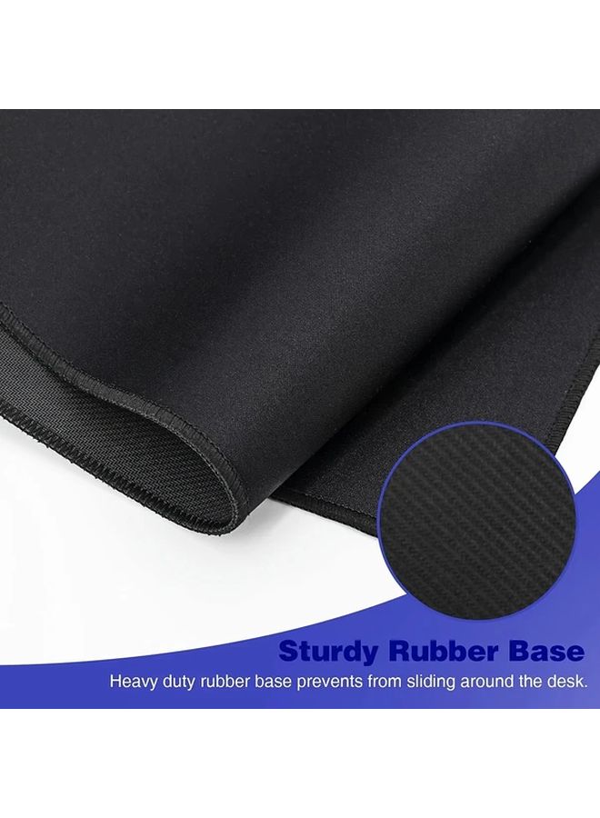 Extra Large Gaming Mouse Pad 90x40cm Non Slip Stitched Edges Black Desk Mat - Image 4
