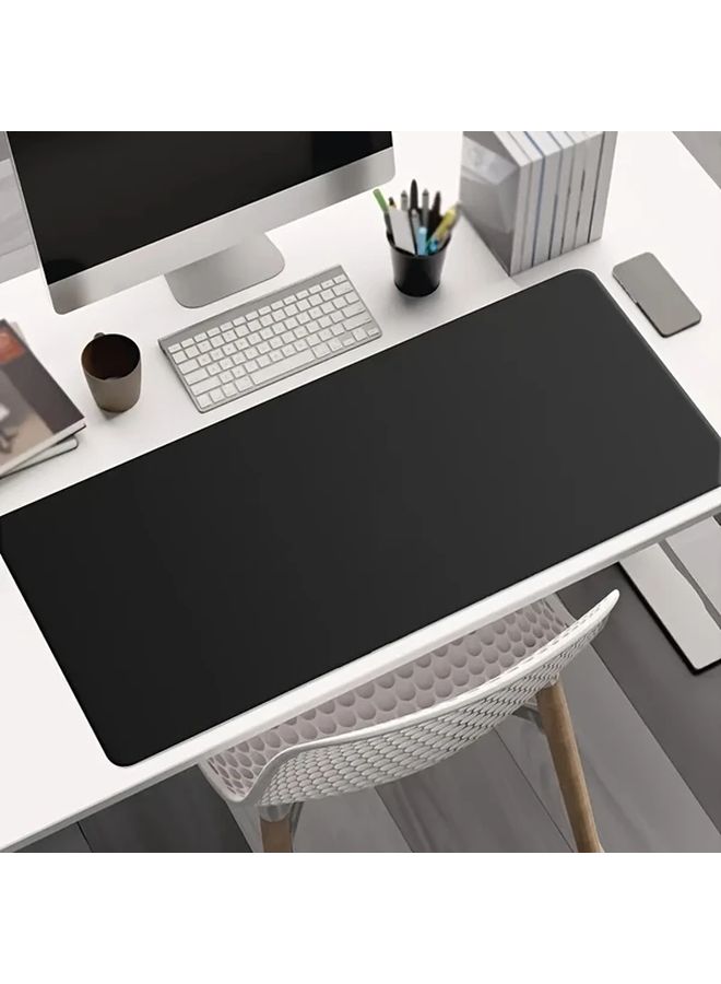 Extra Large Gaming Mouse Pad 90x40cm Non Slip Stitched Edges Black Desk Mat - Image 1