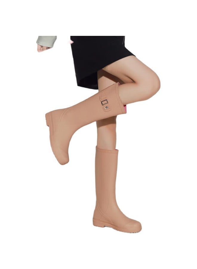 Warrior Rain Boots For Women, Fashionable Adult Tall Rain Boots, Water Shoes, Rubber Shoes, Water Boots Hxl73-B, Ka Gao, 35 - Image 1