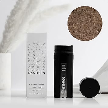 Nanogen Instant Thickening Hair Fibres Light Brown 30g Natural Keratin fibers cover thinning hair and hair loss extensions alopecia thicker fuller hair instantly Pack of 2 - Image 2