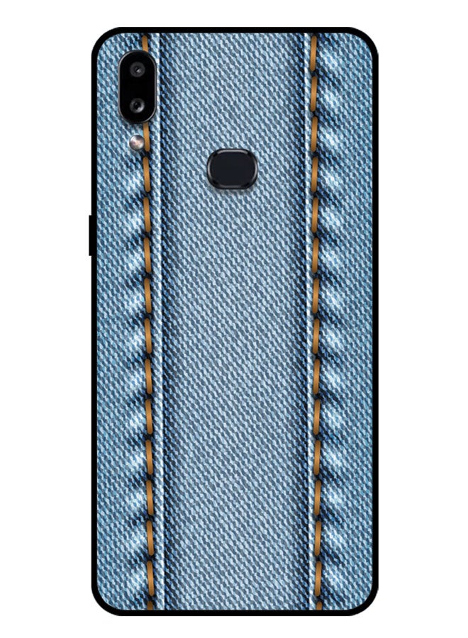 EYE CATCH Printed Protective Case Cover For Samsung Galaxy A10S -  Blue Jeans - Image 1