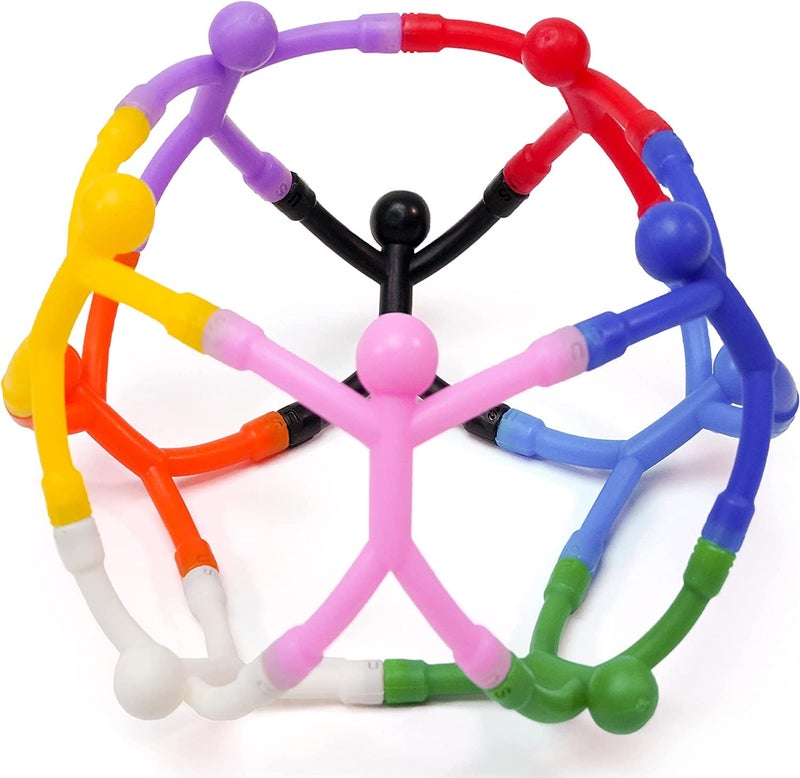 MAGMEN Classic Magnetic Toy Figures 10-Pack | Solid Colors | Premium Gift for Kids Ages 3-8 | Safe Neodymium Magnets | BPA-Free | Screen-Free STEM Fidget Toy for Travel, Desk & Classroom - Image 4