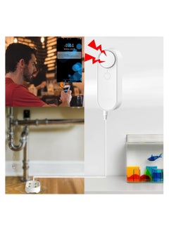 Y&D WiFi Water Alarm Leak Detector Smart Sensor Alarms with Double Sided Probe Remote App Monitoring 100dB Loud Sound AAA Battery Powered (Not Include)  - Image 2
