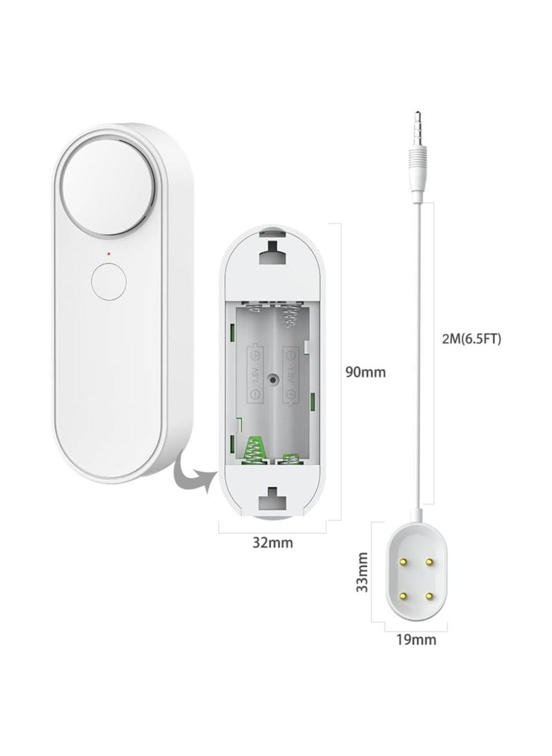 Y&D - WiFi Water Alarm Leak Detector Smart Sensor Alarms with Double Sided Probe Remote App Monitoring 100dB Loud Sound AAA Battery Powered (Not Include) - Image 1