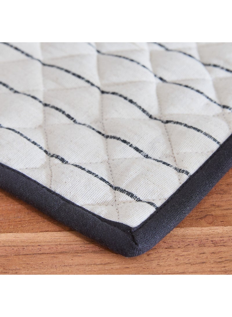 Home Box Noir Stripe Pot Holder 20 x 20 cm - Image 2