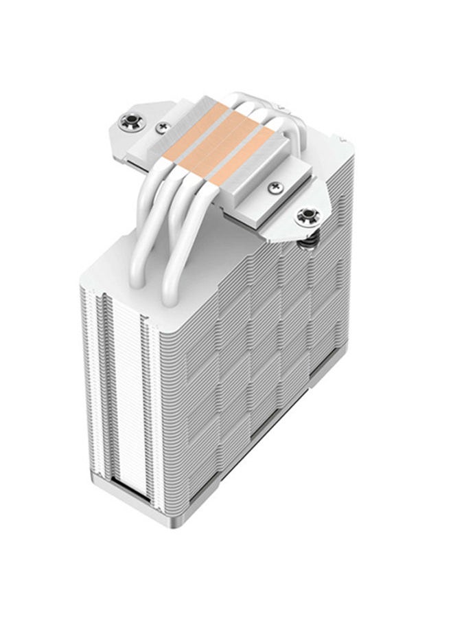 AK400 WH Performance CPU Cooler, 4 Direct Touch Copper Heat Pipes, 120mm Fluid Dynamic Bearing PWM Fans, 220W TDP, R-AK400-WHNNMN-G-1