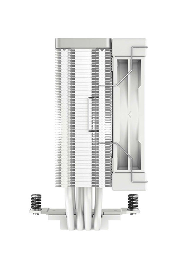 AK400 WH Performance CPU Cooler, 4 Direct Touch Copper Heat Pipes, 120mm Fluid Dynamic Bearing PWM Fans, 220W TDP, R-AK400-WHNNMN-G-1