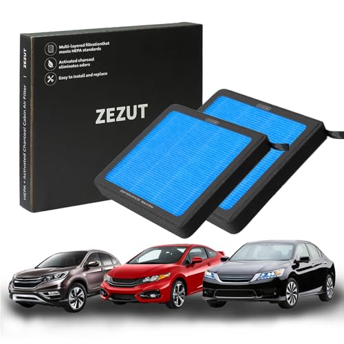 ZEZUT Activated Carbon Cabin Air Filter, Durable and sturdy, Replacement for Honda Accord/Civic/Odyssey/CR-V (2 PCS) - Image 1