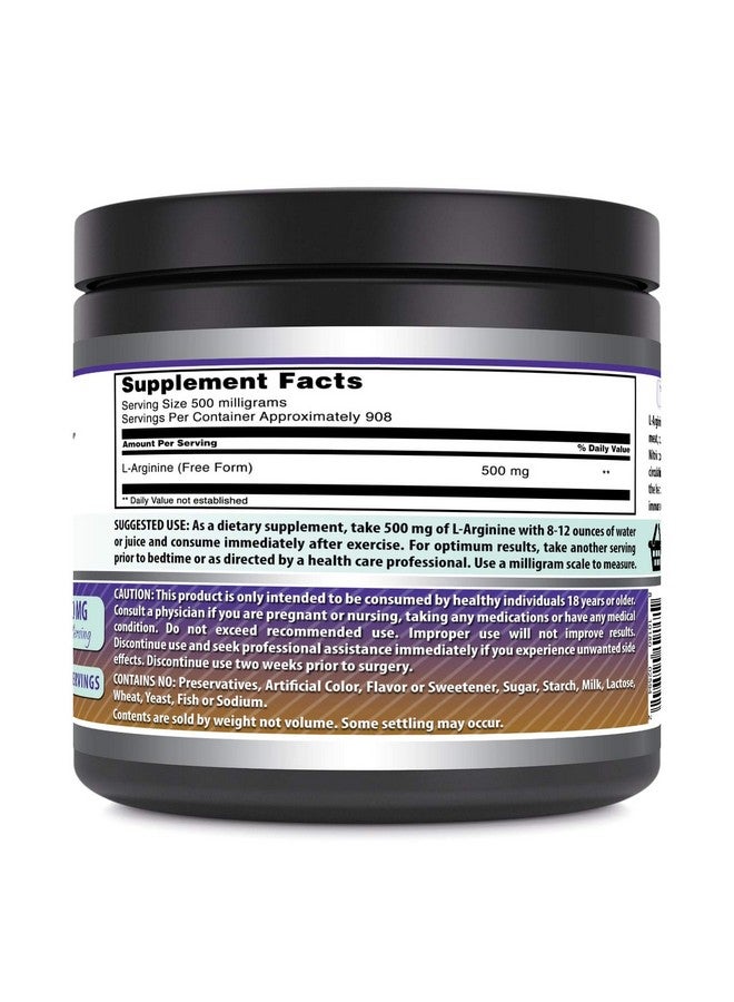 Amazing Nutrition Amazing Formulas L-Arginine Powder Supplement | Non-GMO | Gluten Free | Made in USA (1 Lb) - Image 2