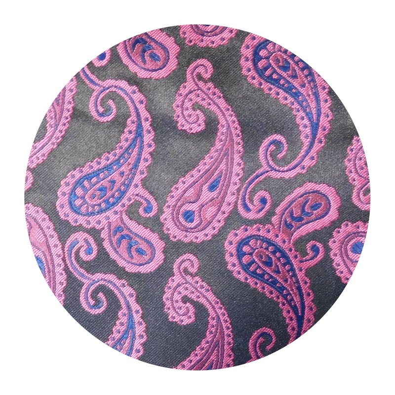 Riyasat Self Design Micro Fiber Cravat Tie with Pocket Square - Image 3