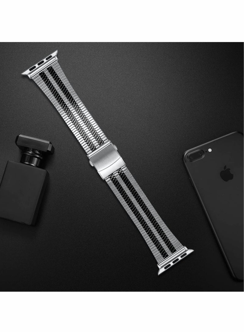 KASTWAVE Metal Band Compatible with Apple Watch Series 8/7/6/5/4/SE 42mm 44mm 45mm - Image 2