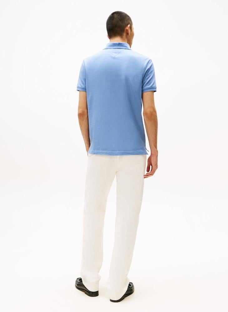 تومي هيلفيغر بولو قطن مطاطي بقصة عادية - Image 2