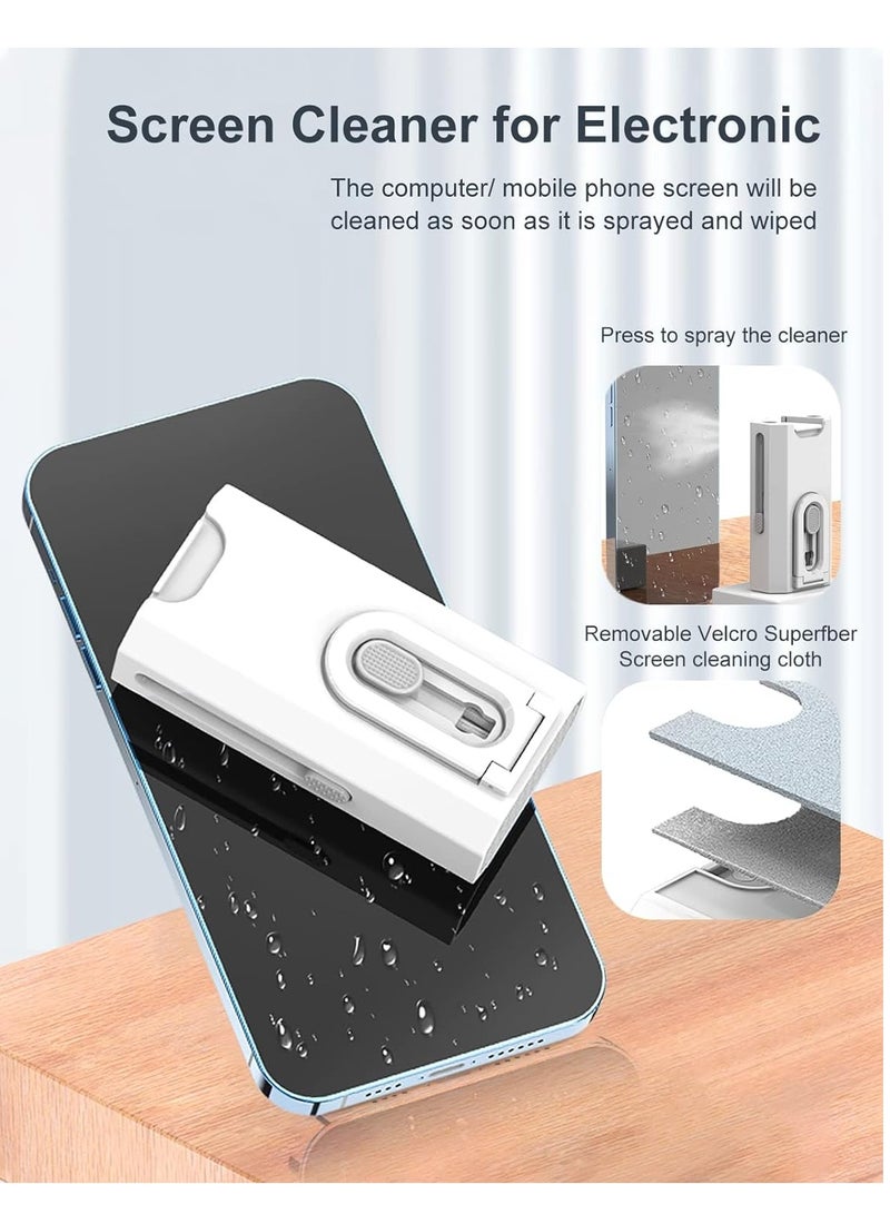 ELTRAZONE Keyboard Cleaning Soft Brush 8-In-1 Cleaning Soft Brush Multifunctional Computer Bluetooth Cleaning Tool Set With Soft Microfiber Brush, - Image 5