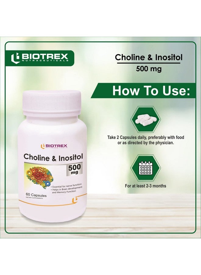 Biotrex Nutraceuticals Biotrex Choline and Inositol - 500mg (60 Capsules) - Image 5