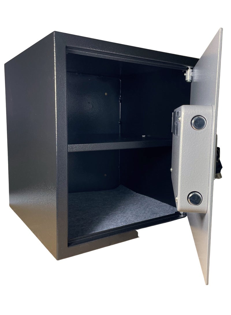 LOTFY GROUP LG Safebox Code- 40NEK- 40*38*38CM- Gray Colour- Home Office Safe Box- Electronic Lock- Key Lock - Image 3