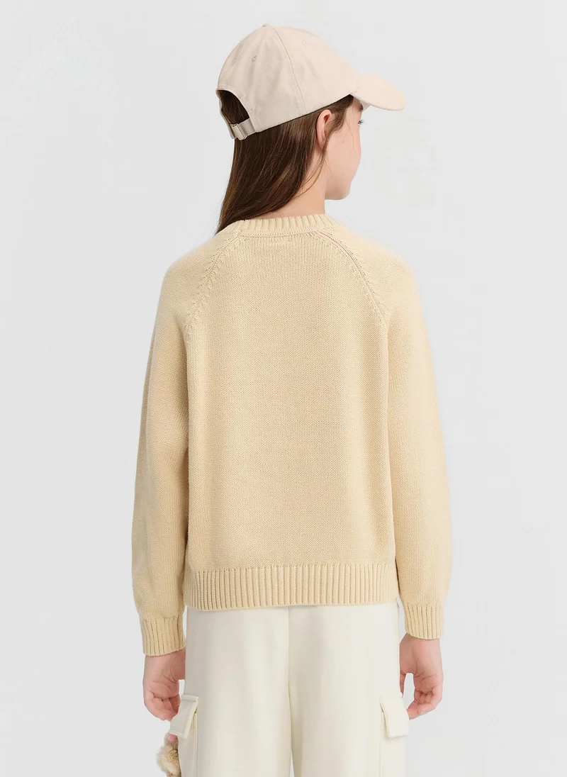 Balabala Kids Girl Round neck sweater