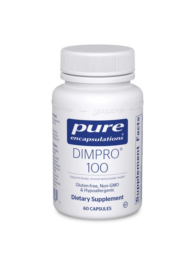 Pure Encapsulations DIMPRO 100 - Diindolylmethane Supplement - for Breast, Cervical & Prostate Health - Gluten Free & Vegan - 60 Capsules - Image 1