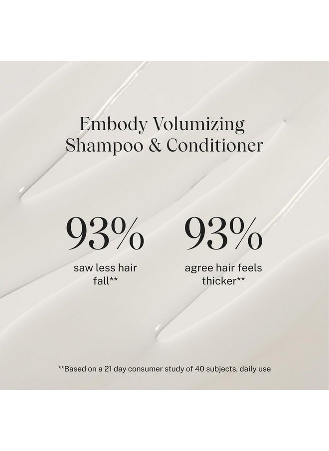 JVN JVN Embody Volumizing Conditioner, Clean, Volume-Boosting Conditioner for All Hair Types, Adds Fullness and Restores Shine, Sulfate-Free, 10 Fluid Ounces  - Image 2