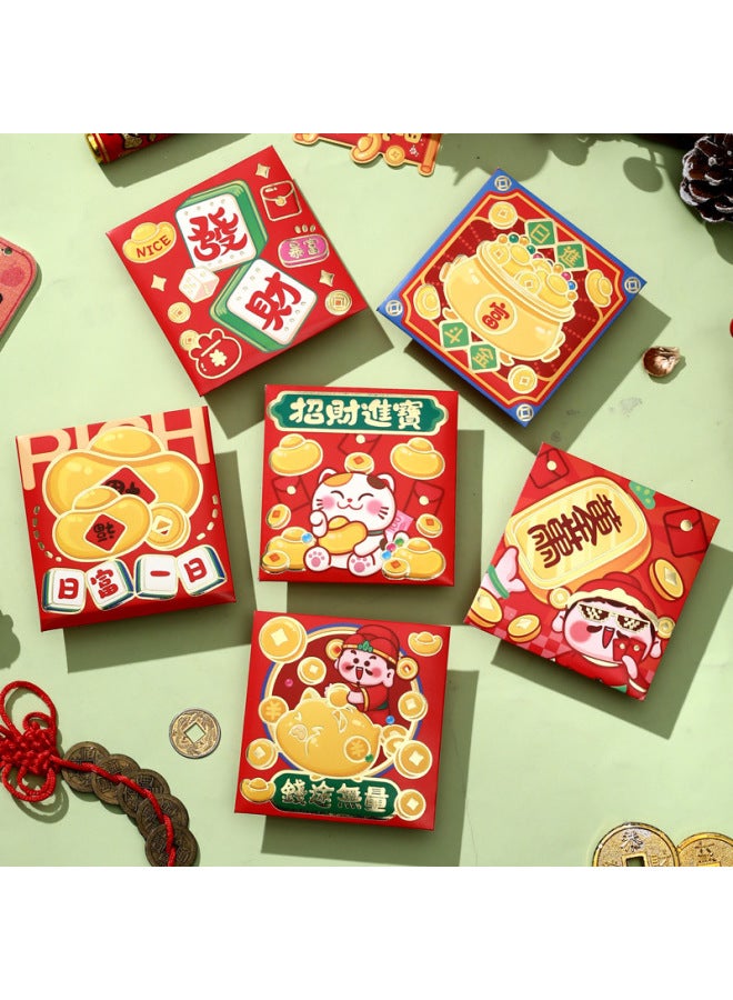 YS New Year's Day Is A Small Size Creative Red Envelope Spring Festival Snake Year Cartoon New Year's Money Red Envelope Bag Manufacturers - Image 1