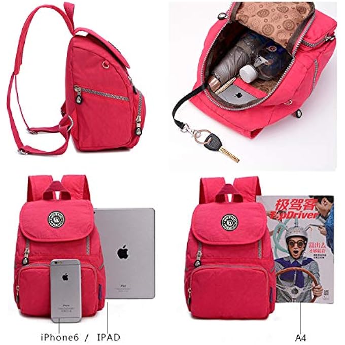 rayihni Women Girls Small Backpack Waterproof Shoulder Bag Lightweight Travel Backpack School Bag Casual Daypacks - Image 5