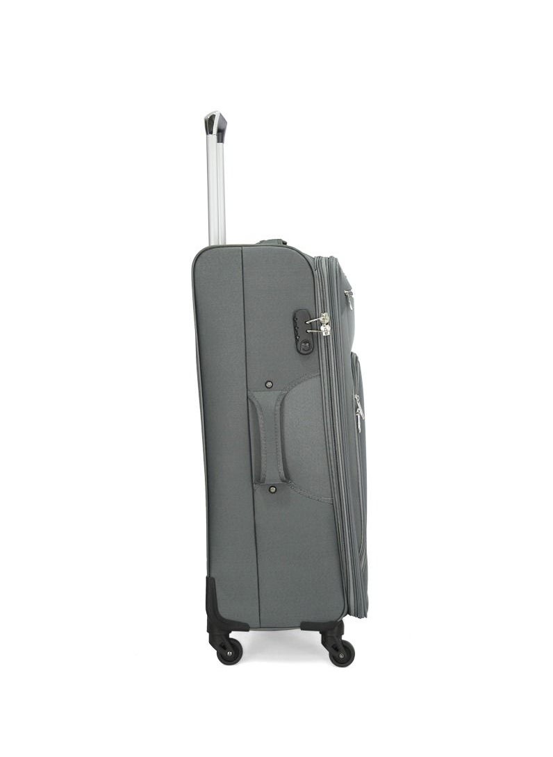 GIORDANO Giordano Trolley Bags 3 PCS Set Softside Spinners,Grey  - Image 3