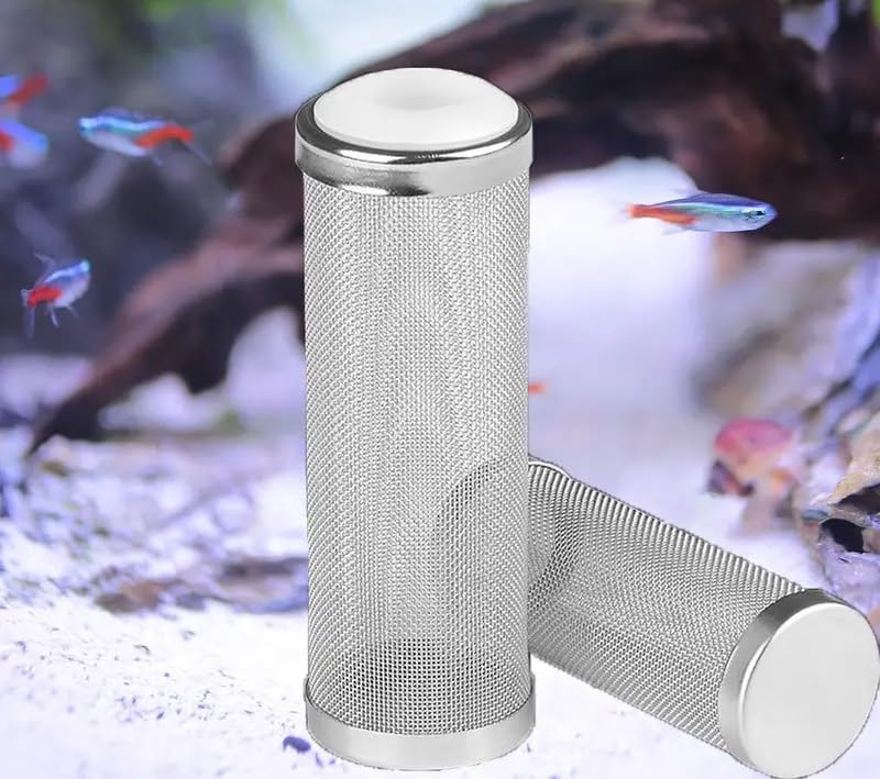 VAYINATO PetzLifeworld Aquarium Stainless Steel Shrimp and Small Fish Guard Mesh Filter (16 MM (Big)) - Image 1