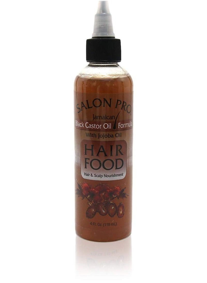 Salon Pro Salon Pro [Black Castor Oil Formula with Jojoba Oil Hair Food 4 Oz,Pack of 2## 