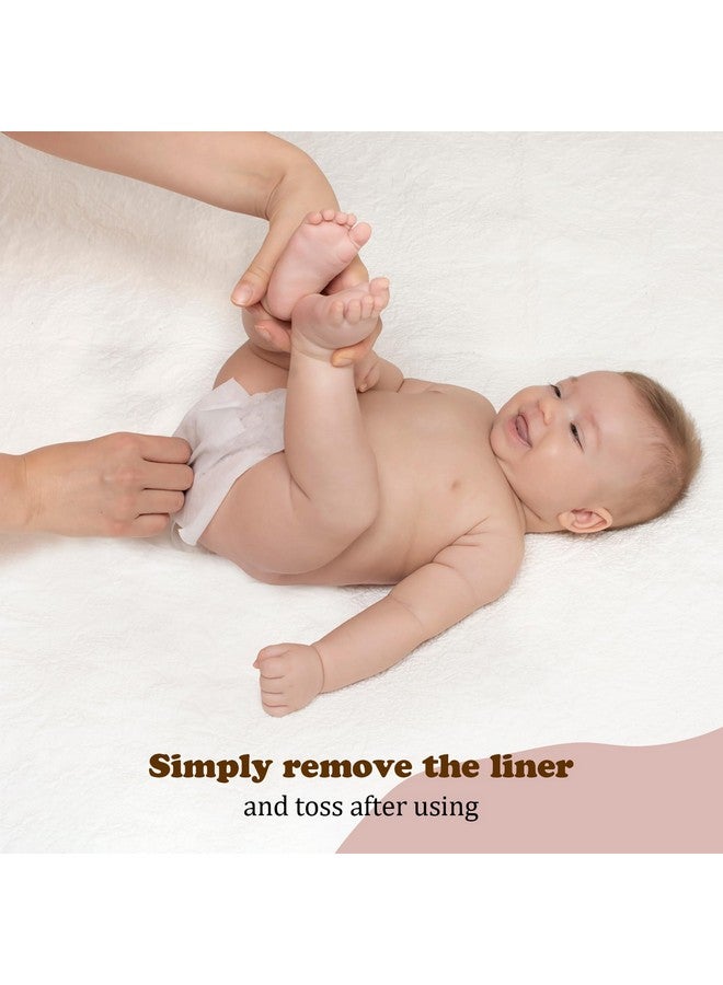 ماما كوالا بطانات حفاضات ماما كوالا الطبيعية للاستخدام مرة واحدة للحفاضات القماشية، 200 ورقة (عبوة من قطعتين) - Image 4