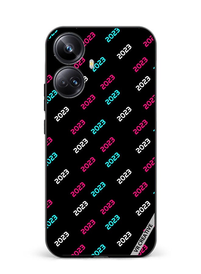 VR CREATIVE Protective Case Cover For Realme 10 Pro Plus Creative Concept Of 2023 Happy New Year Design Multicolour