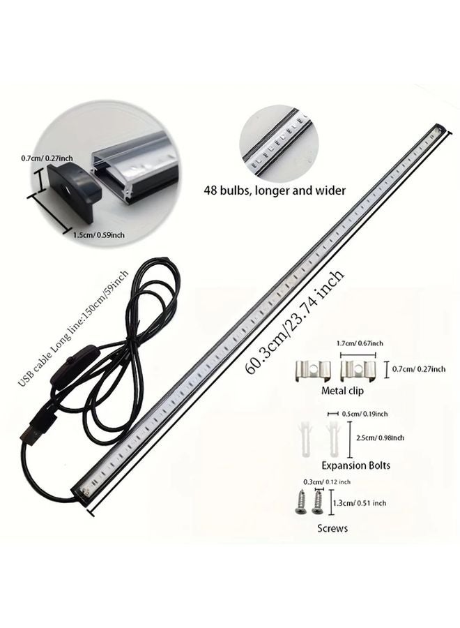 3pcs 23.7 Inch Black LED UV Black Light USB Powered Portable for Party Halloween - Image 3