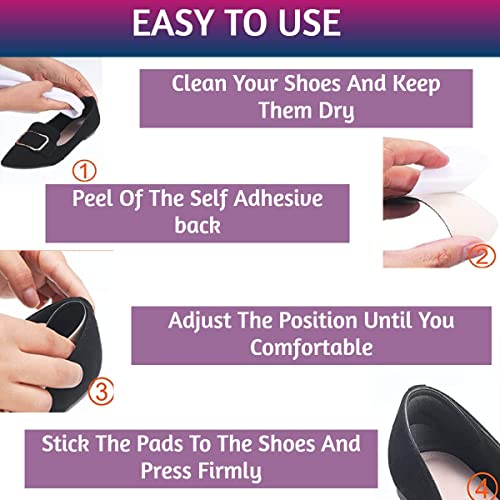 FEXMY Silicone Shoe Bite Protector for Women and Men | Heel Grips for Loose Shoes | Heel Liner Shoe Fillers | Shoe Liner Insert for Shoes too Big | Shoe Adjuster Pads(1xPair_Back Heel Tape) - Image 5