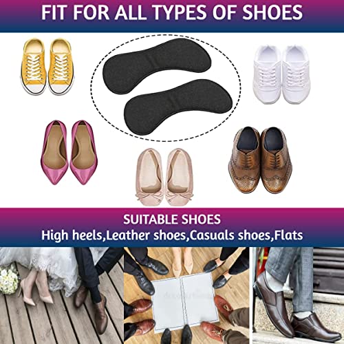 FEXMY Silicone Shoe Bite Protector for Women and Men | Heel Grips for Loose Shoes | Heel Liner Shoe Fillers | Shoe Liner Insert for Shoes too Big | Shoe Adjuster Pads(1xPair_Back Heel Tape) - Image 3
