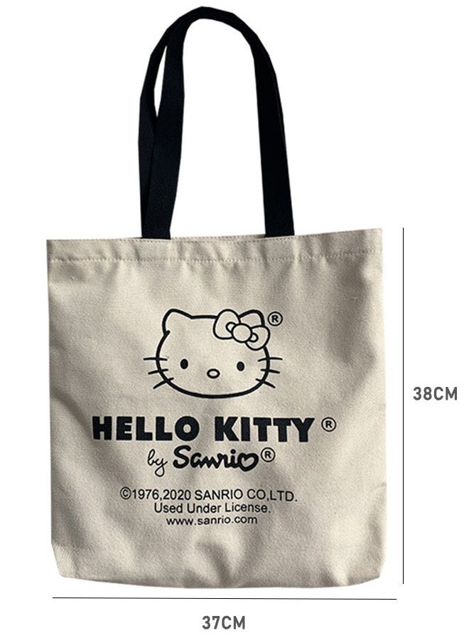 Generic - HelloKitty Canvas Women Shoulder Bag White - Image 1