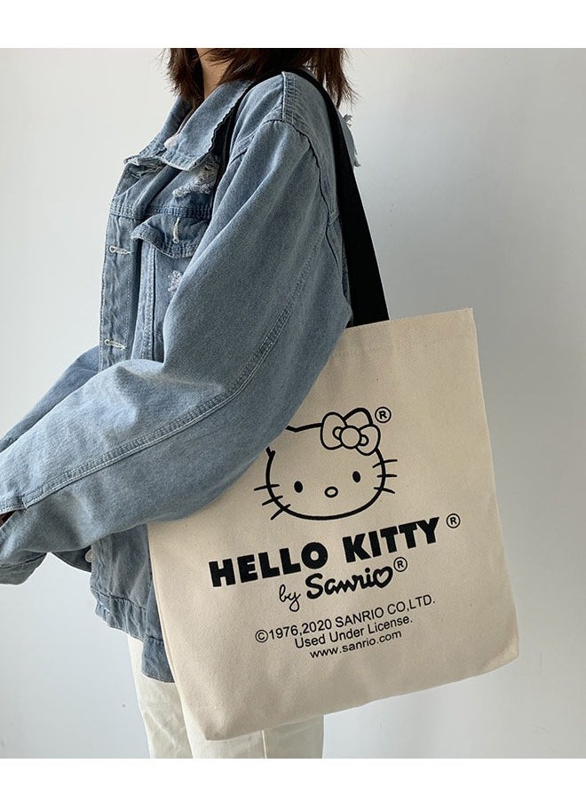Generic - HelloKitty Canvas Women Shoulder Bag White - Image 1