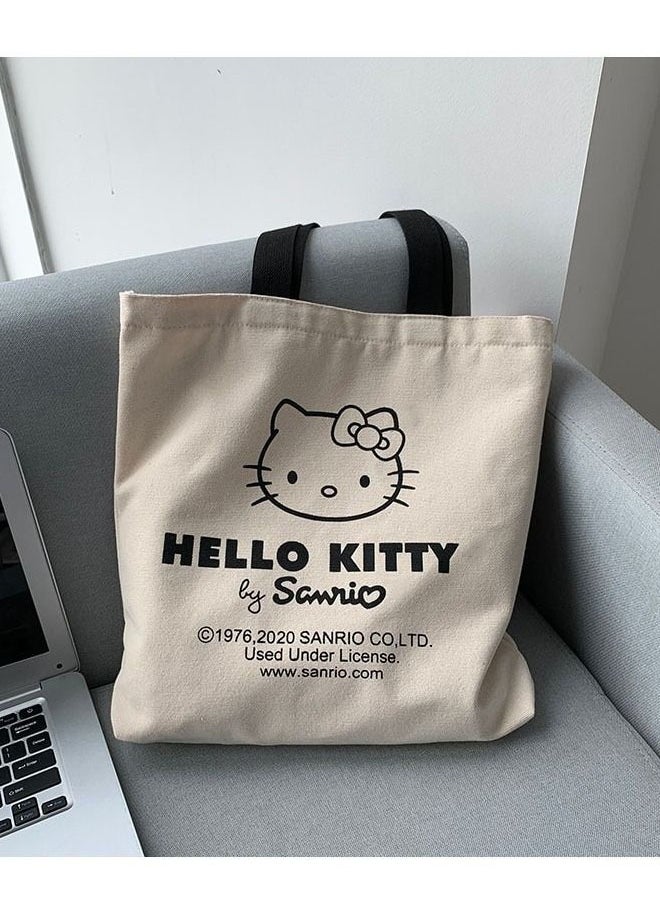 Generic - HelloKitty Canvas Women Shoulder Bag White - Image 1