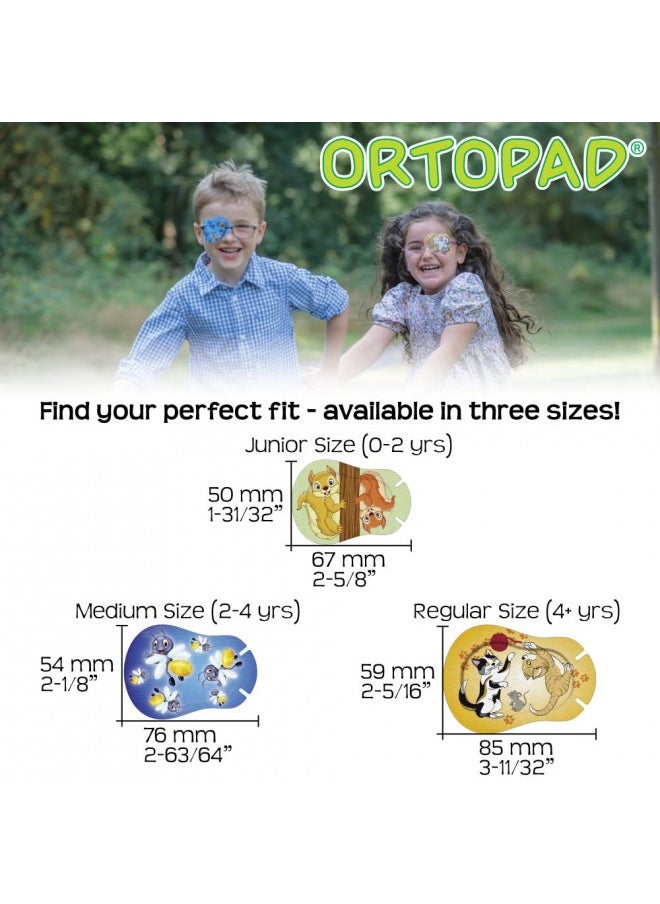 Ortopad Ortopad® Bamboo Girls Eye Patches, 50/Box (Junior Size, 0-2 yrs) Ice Cream Pack  - Image 1