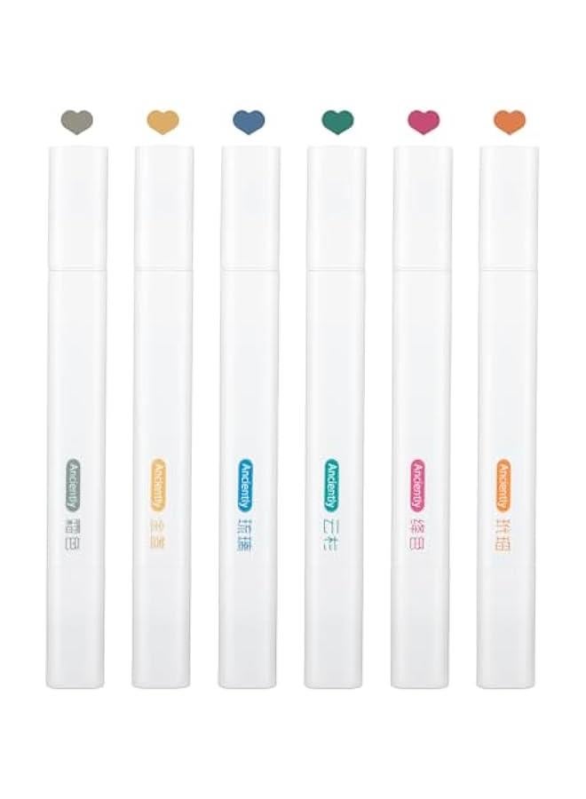 Arabest Rainbow Double Tip Highlighters with Fine Chisel Tip for Students' School Notebooks  - Image 3